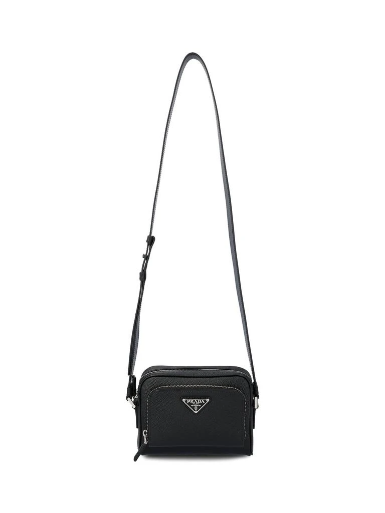 商品Prada|Prada Triangle-Logo Zipped Crossbody Bag,价格¥10142,第1张图片