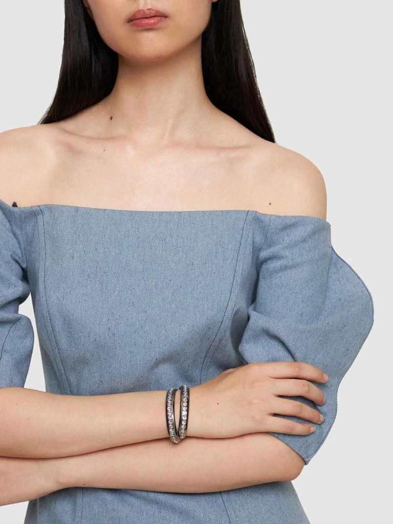 商品Amina Muaddi|Jahleel Crystal Bangle,价格¥5726,第1张图片详细描述