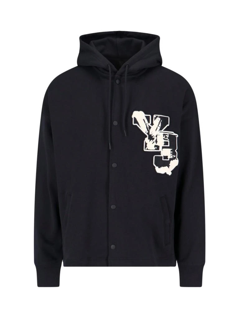 商品Y-3|Y-3 Logo Patch Drawstring Hoodie,价格¥2085,第1张图片