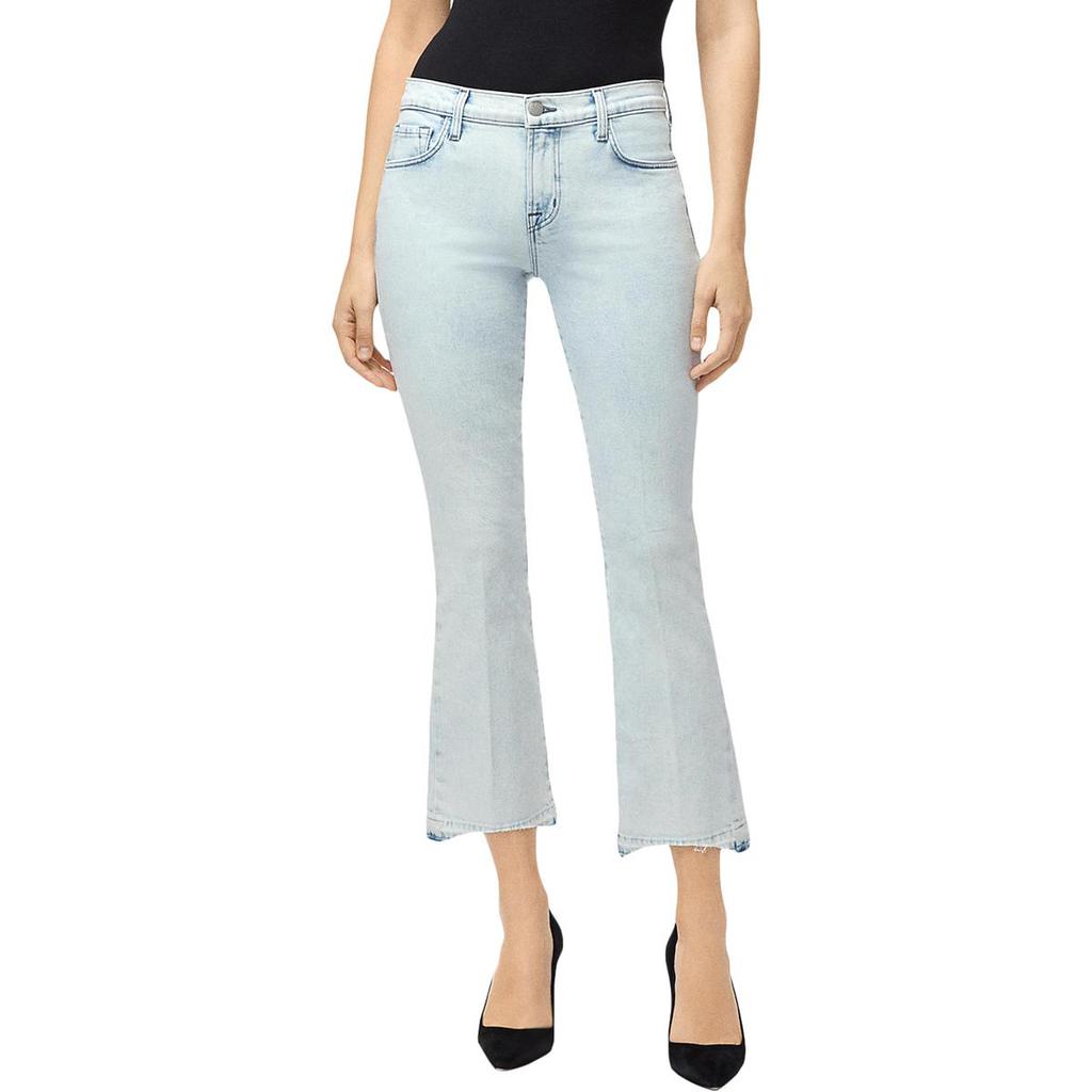 J Brand Womens Selena Cropped Light Wash Bootcut Jeans商品第1张图片规格展示