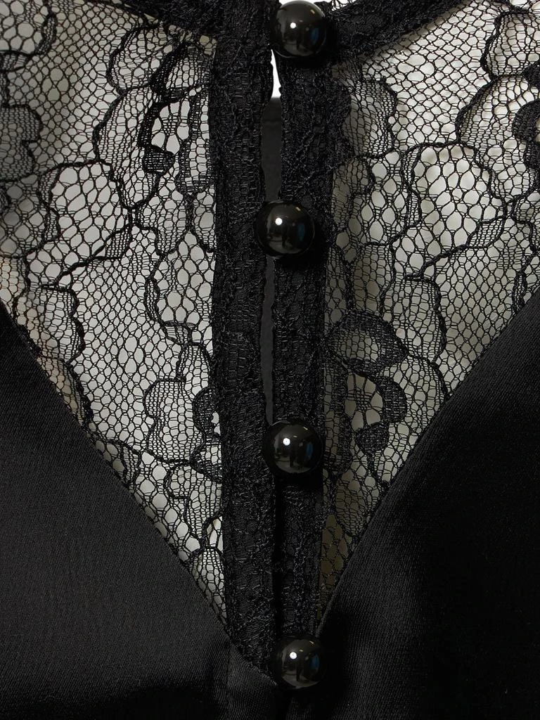 商品MUSIER PARIS|Capri Satin & Lace Top,价格¥370,第3张图片详细描述