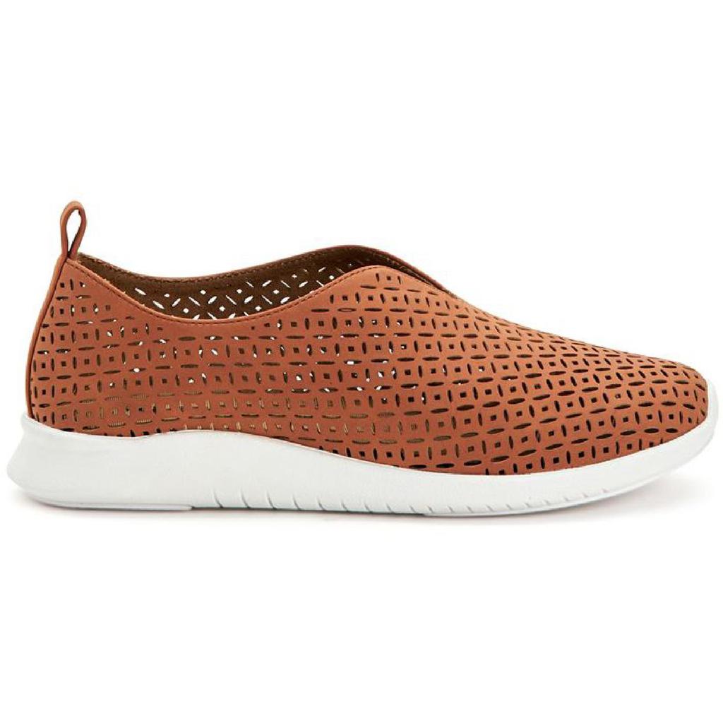 Style & Co. Womens Milanii Faux Leather Perforated Slip-On Sneakers商品第3张图片规格展示