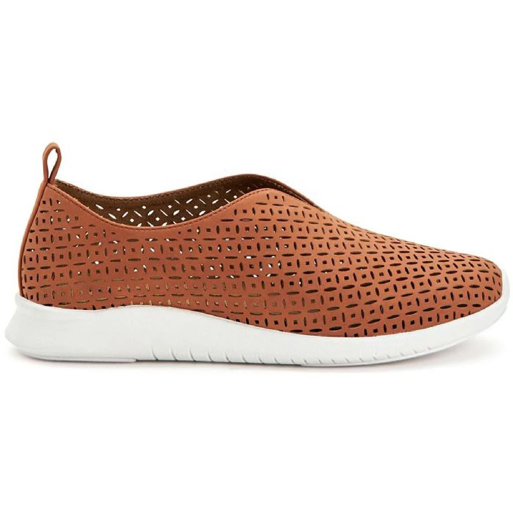 商品Style & Co|Style & Co. Womens Milanii Faux Leather Perforated Slip-On Sneakers,价格¥61,第2张图片详细描述
