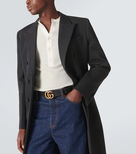 商品Gucci|GG logo真皮腰带,价格¥4316,第2张图片详细描述