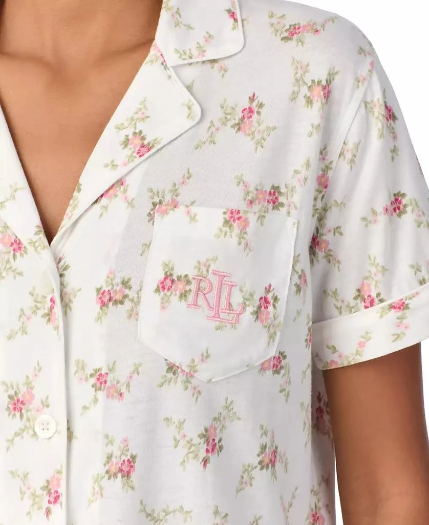 商品Ralph Lauren|Women's Floral Notched-Collar Pajama Set,价格¥379,第3张图片详细描述