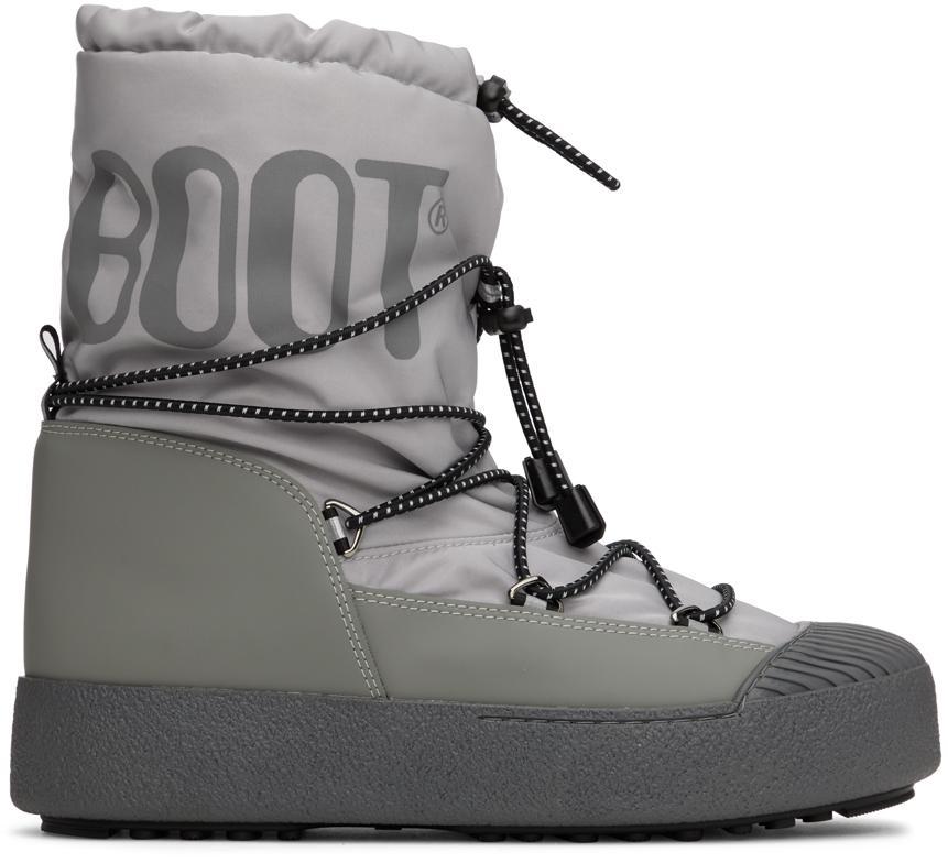 商品Moon Boot|Gray MTrack Polar Boots,价格¥2571,第1张图片