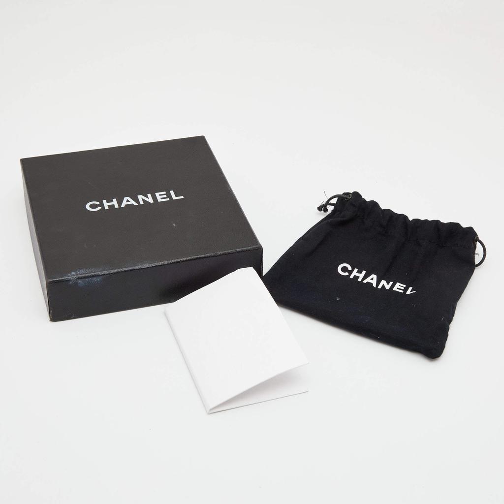 Chanel Gold Tone Purple Stone & Faux Pearl CC Chain Belt商品第6张图片规格展示
