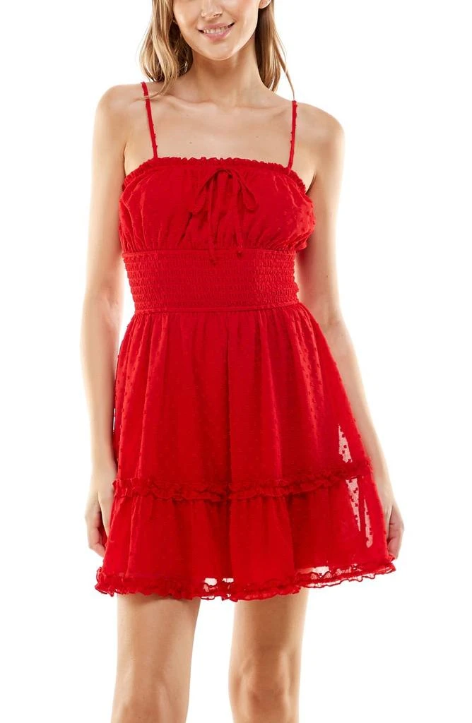 商品ROW A|Clip Dot Fit & Flare Dress,价格¥245,第3张图片详细描述