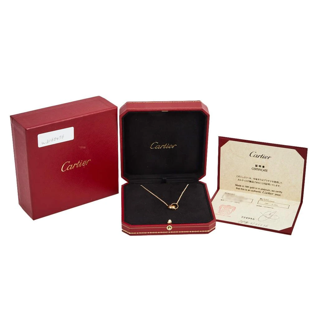 Cartier Love 2 Interlocking Loop 18k Rose Gold Necklace 商品