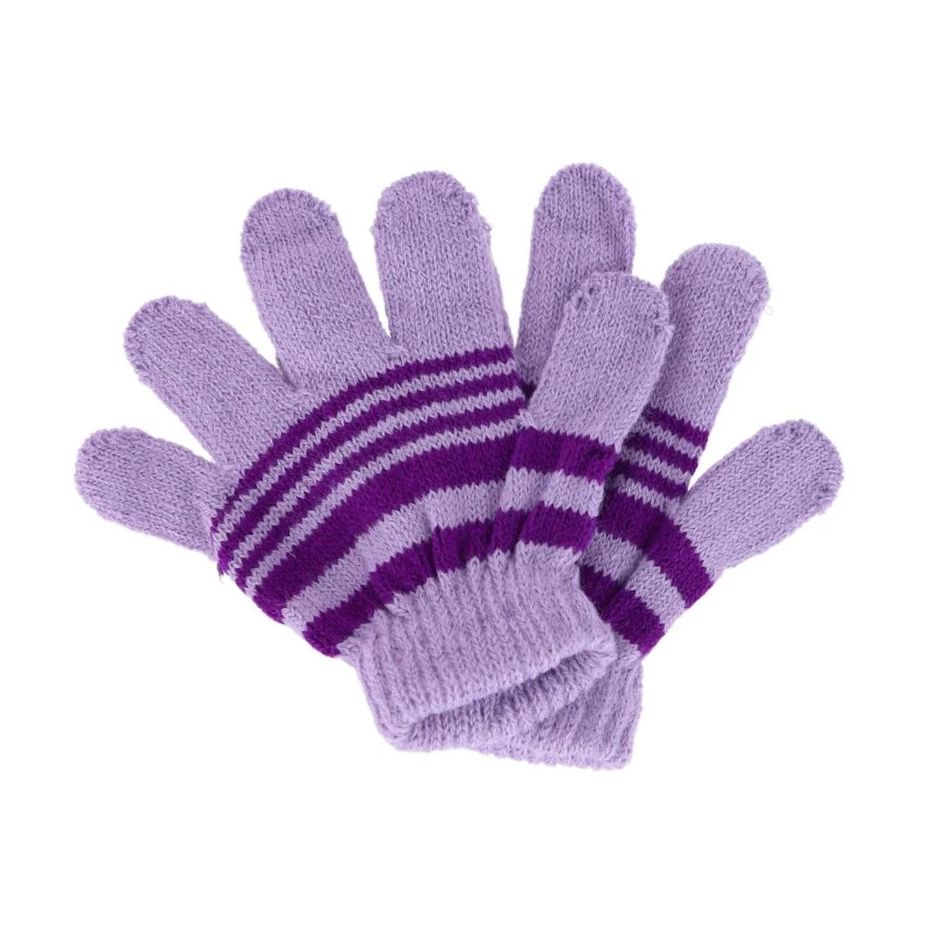 商品Heat Trendz|Girl's One Size Fits Most Stripe Butterfly Hat Gloves and Scarf Winter Set,价格¥199,第3张图片详细描述