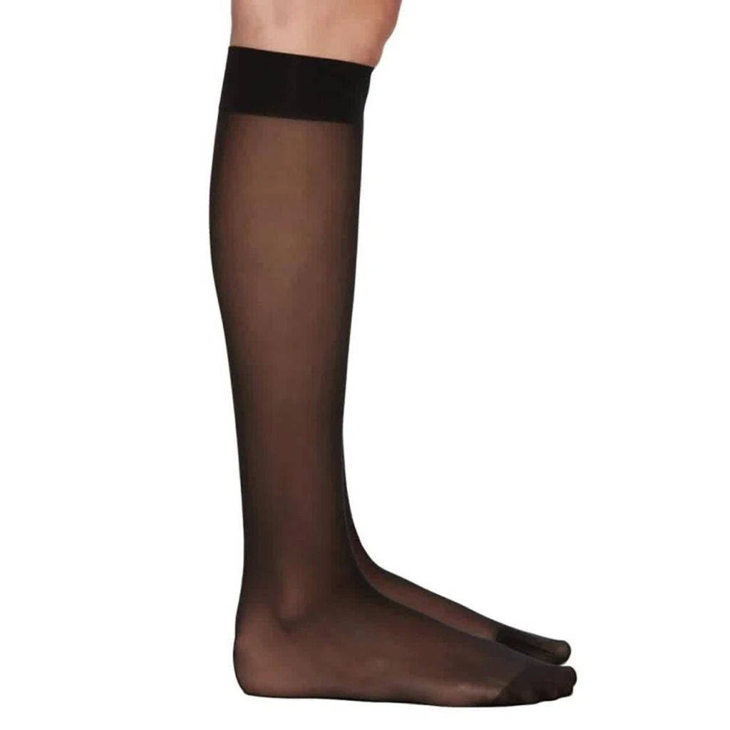 商品Wolford|Nude 8 Sheer Knee-high Stockings In Black Set of 6,价格¥221,第2张图片详细描述