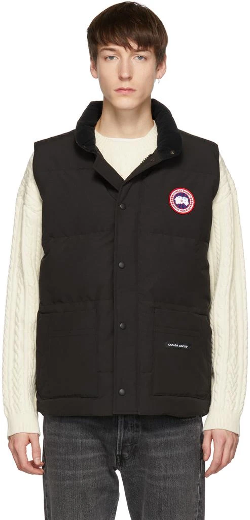 商品Canada Goose|Black Down Freestyle Crew Vest 男款羽绒服,价格¥3536,第1张图片