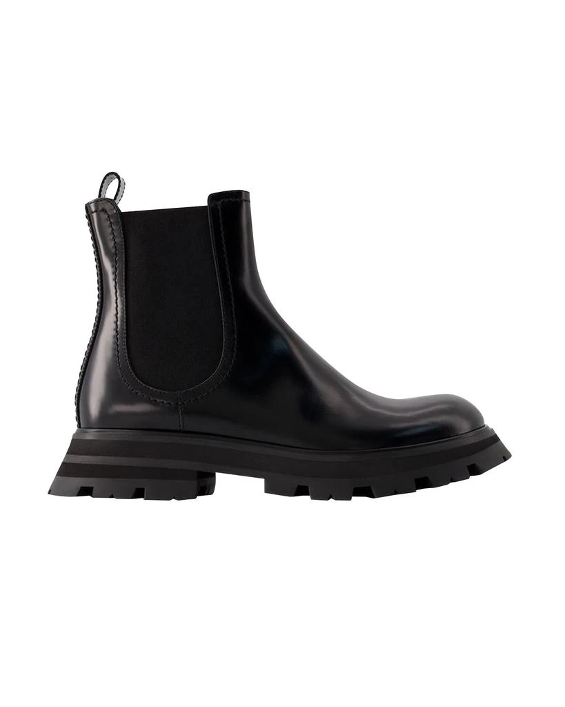 商品Alexander McQueen|Chelsea Boots - Alexander Mcqueen - Leather - Black,价格¥8081,第1张图片