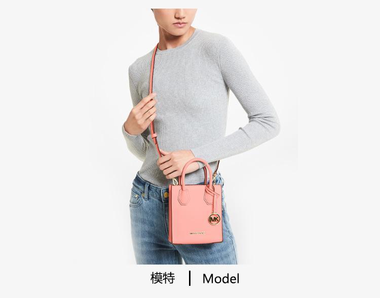 商品[国内直发] Michael Kors|Michael Kors MERCER系列荔枝纹皮革黑色小号风琴包手提包,价格¥1163,第2张图片详细描述