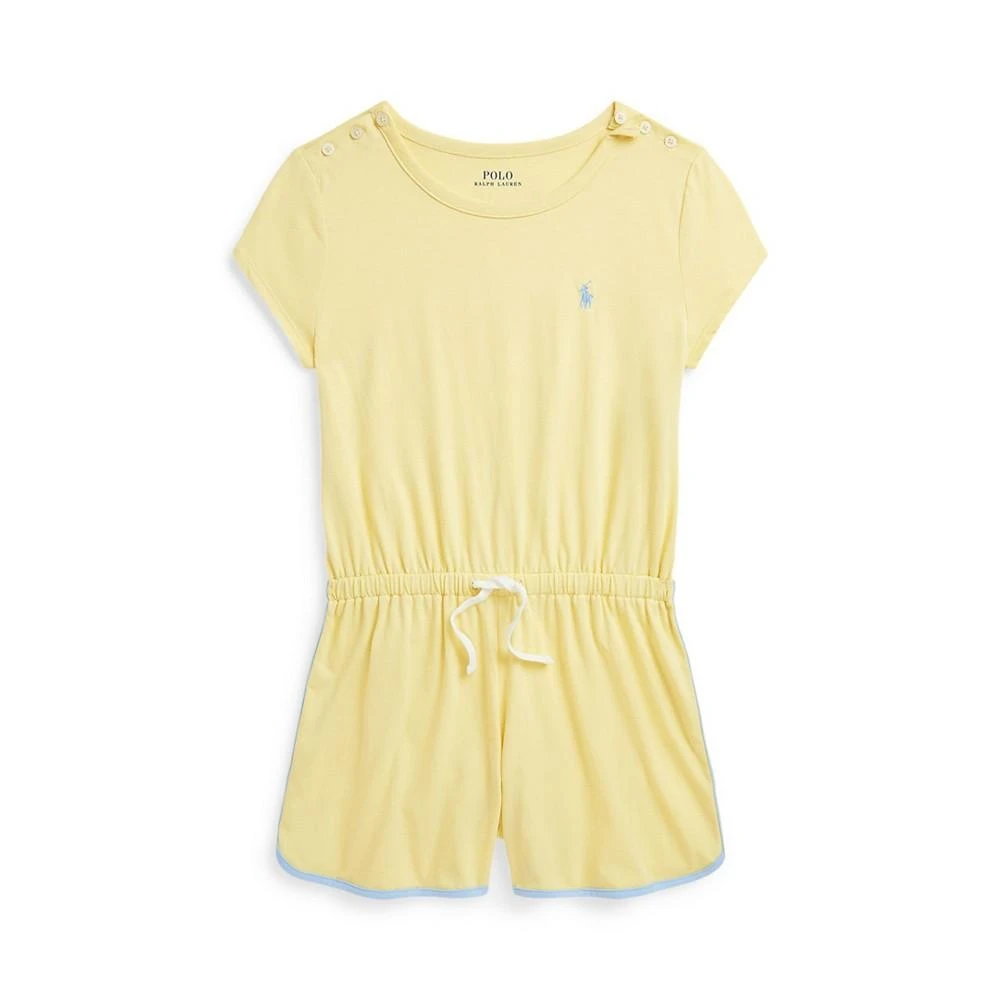 商品Ralph Lauren|Big Girls Cotton Jersey Romper,价格¥151,第1张图片