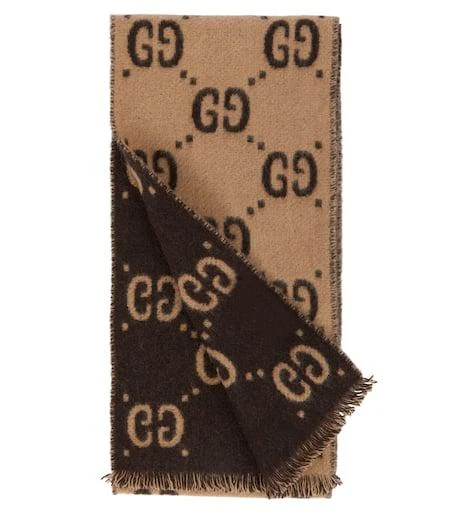 商品Gucci|GG jacquard wool scarf,价格¥2538,第3张图片详细描述