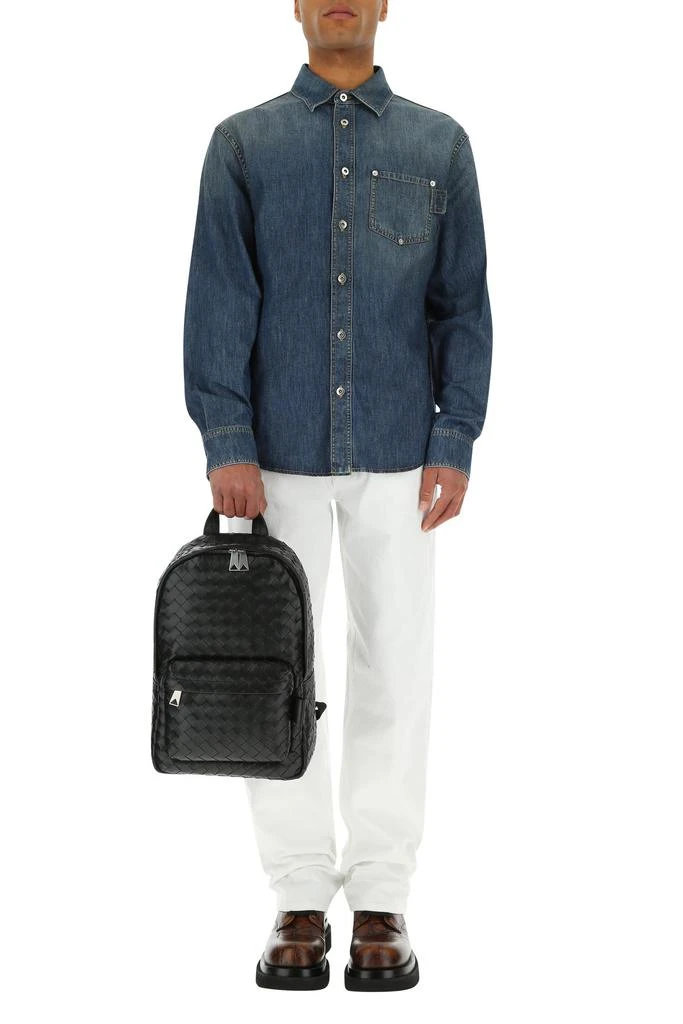 商品Bottega Veneta|Black leather backpack,价格¥29825,第4张图片详细描述