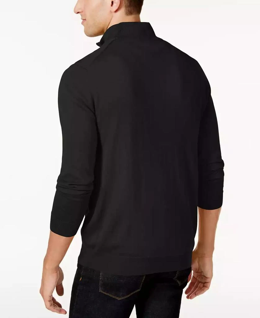 商品Club Room|Men's Quarter-Zip Merino Wool Blend Sweater, Created for Macy's,价格¥219,第2张图片详细描述