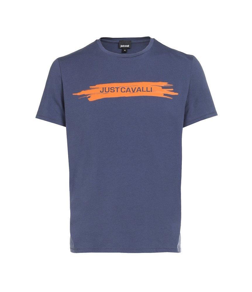 商品Just Cavalli|Just Cavalli Logo-Printed Crewneck T-Shirt,价格¥594,第1张图片