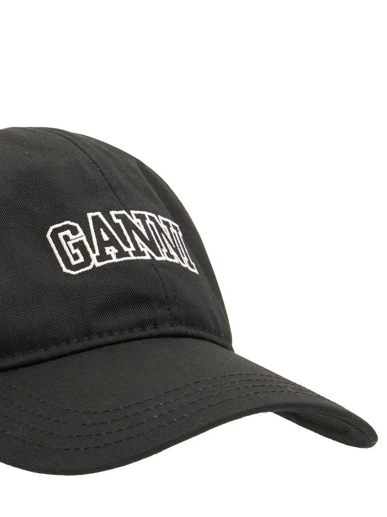 商品Ganni|Logo Embroidery Organic Cotton Cap,价格¥727,第4张图片详细描述