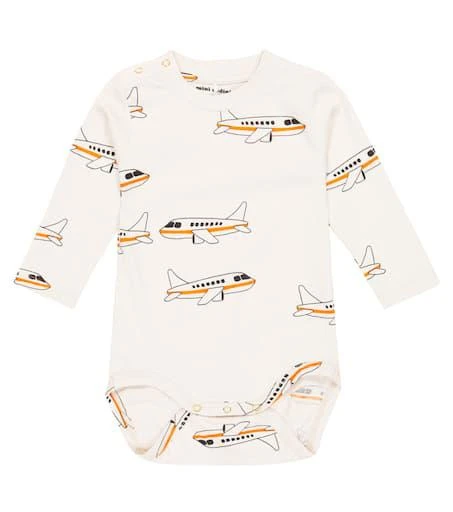 商品Mini Rodini|Baby Airplane cotton jersey bodysuit,价格¥285,第1张图片