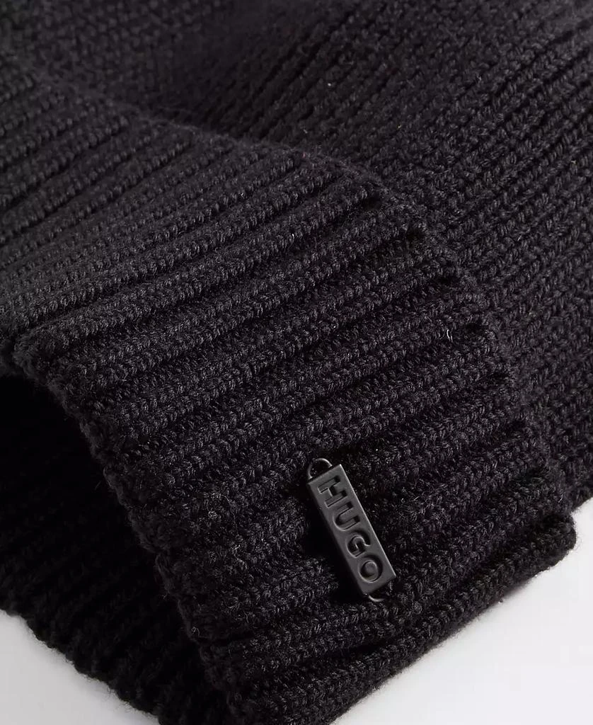 商品Hugo Boss|Men's Xucy Wool Logo Cuffed Beanie, Created for Macy's,价格¥403,第2张图片详细描述