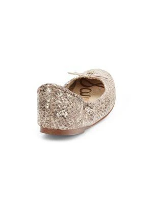 商品Sam Edelman|​Felicia Snakeskin-Embossed Leather Ballet Flats,价格¥751,第3张图片详细描述