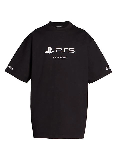 商品Balenciaga|Boxy-Fit Playstation T-Shirt,价格¥1808,第1张图片