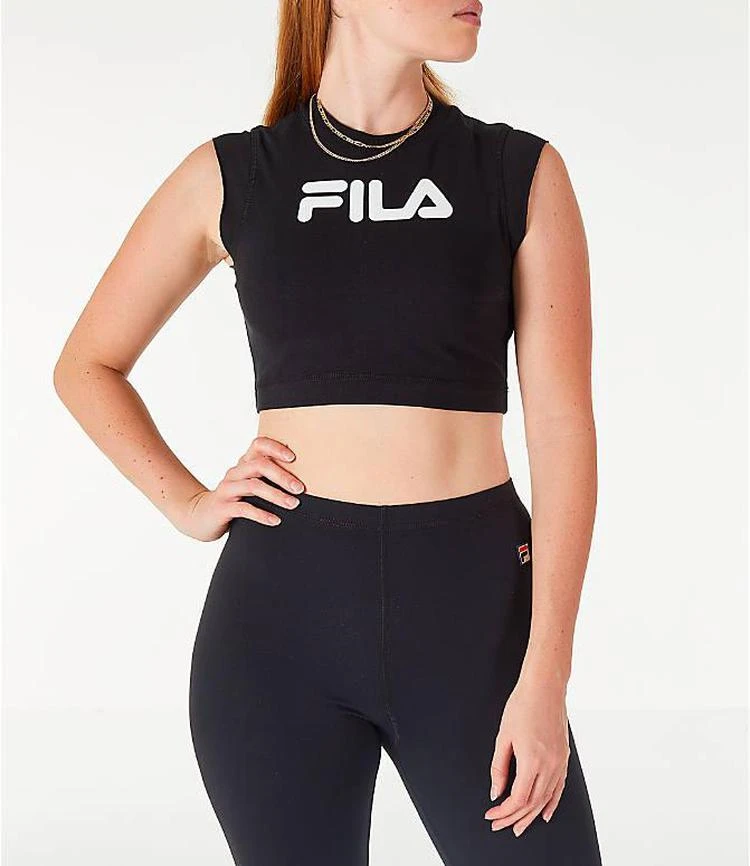 商品Fila|Women's Fila Pia Crop T-Shirt,价格¥75,第3张图片详细描述