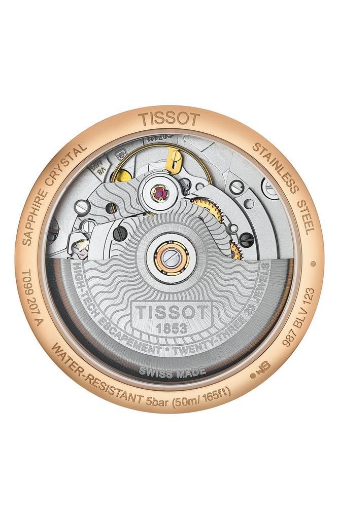商品Tissot|Chemin des Tourelles Powermatic 80 Lady Leather Strap Watch, 32mm,价格¥4122,第4张图片详细描述