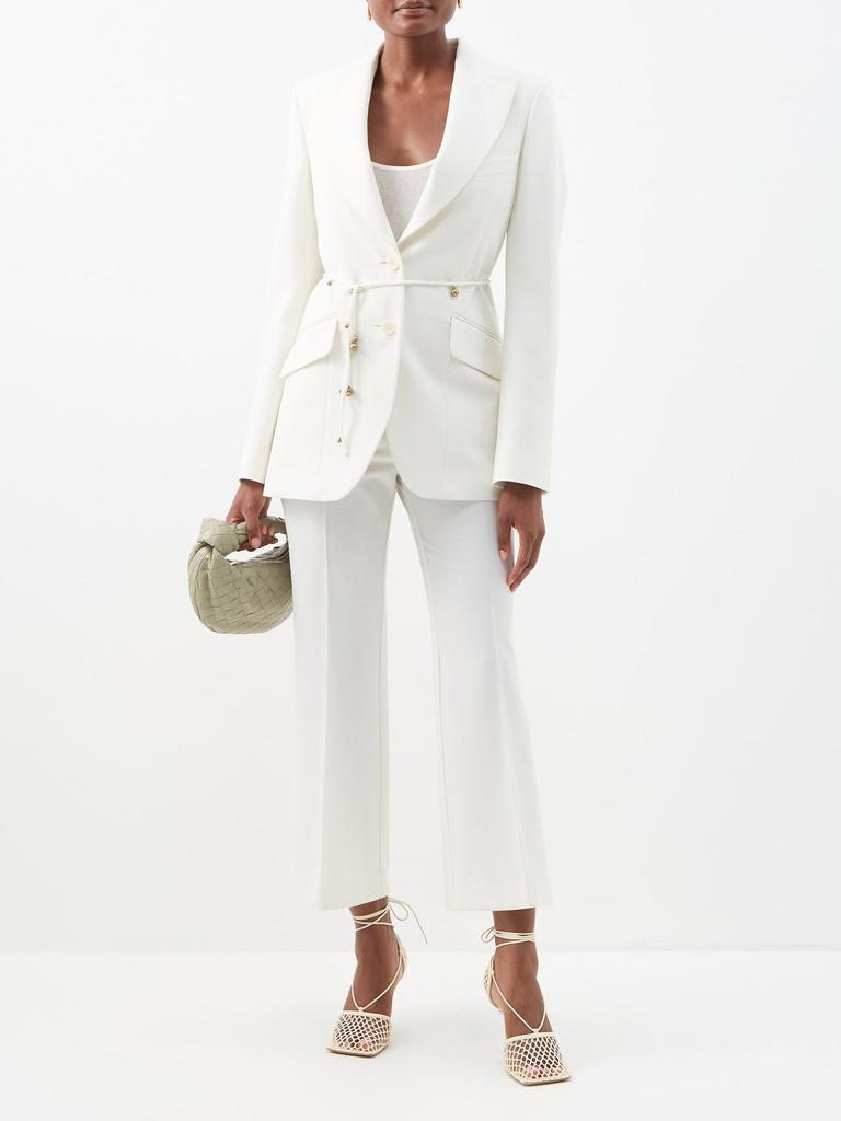 商品Stella McCartney|Embellished-belt twill suit blazer,价格¥11450,第4张图片详细描述