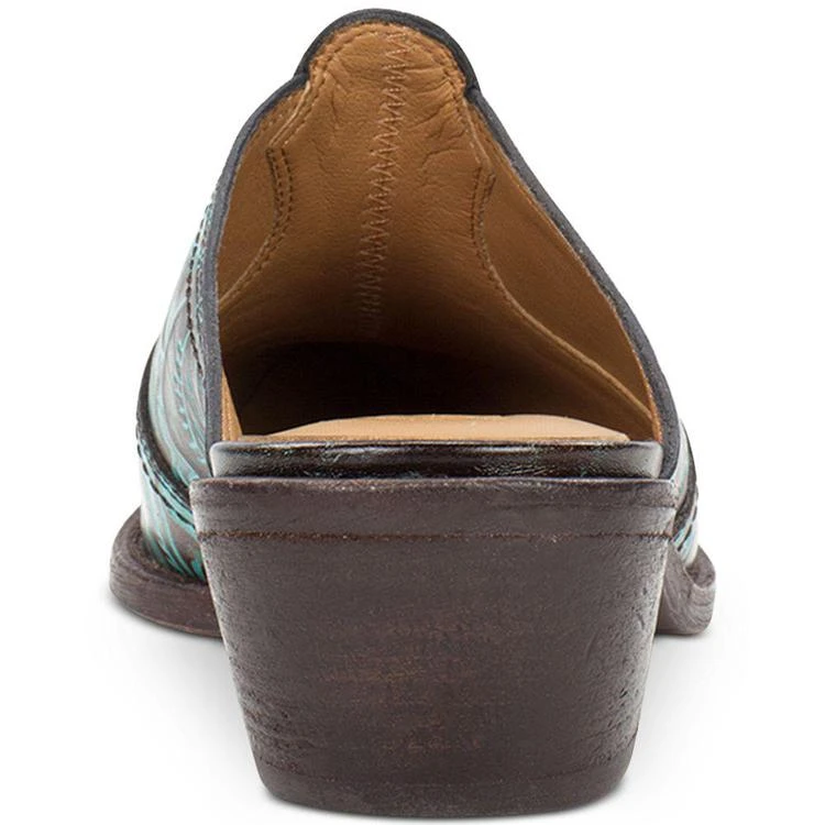 商品Patricia Nash|Turquoise Tooled Battista Mules,价格¥652,第5张图片详细描述