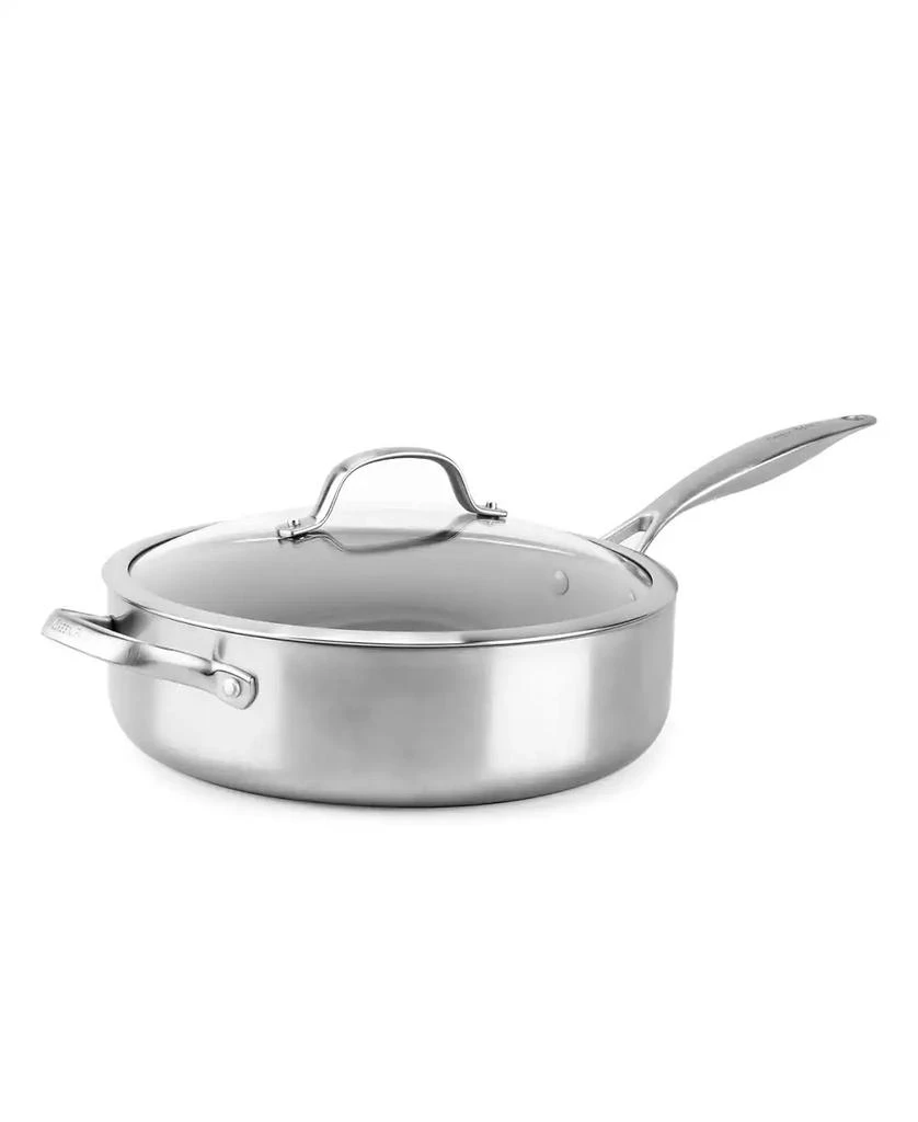 商品Greenpan|Venice Pro Stainless Steel 5-Qt. Ceramic Nonstick Covered Saute Pan,价格¥1265,第1张图片