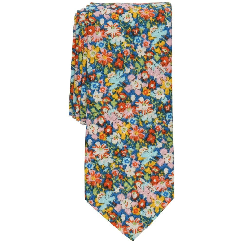 商品Bar III|Men's Keizer Skinny Floral Tie, Created for Macy's,价格¥165,第1张图片