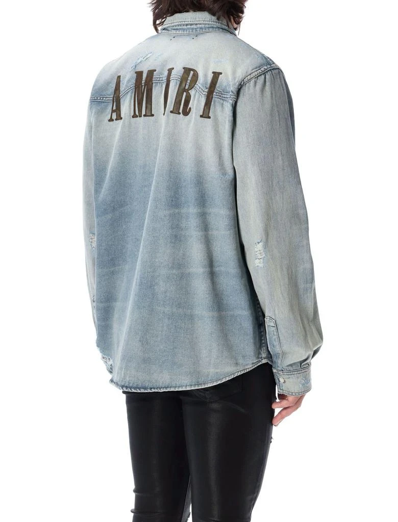 商品AMIRI|Amiri Buttoned Distressed Denim Shirt,价格¥4211,第4张图片详细描述