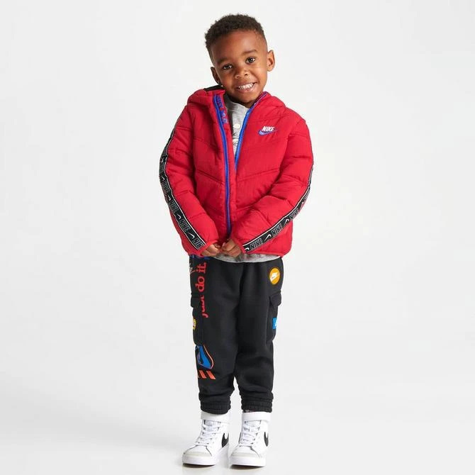 商品NIKE|Kids' Toddler Nike Futura Taped Puffer Jacket,价格¥187,第2张图片详细描述