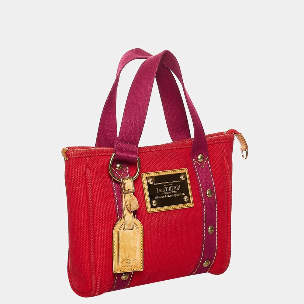商品[二手商品] Louis Vuitton|Louis Vuitton Purple/Red Antigua Cabas PM,价格¥4591,第2张图片详细描述