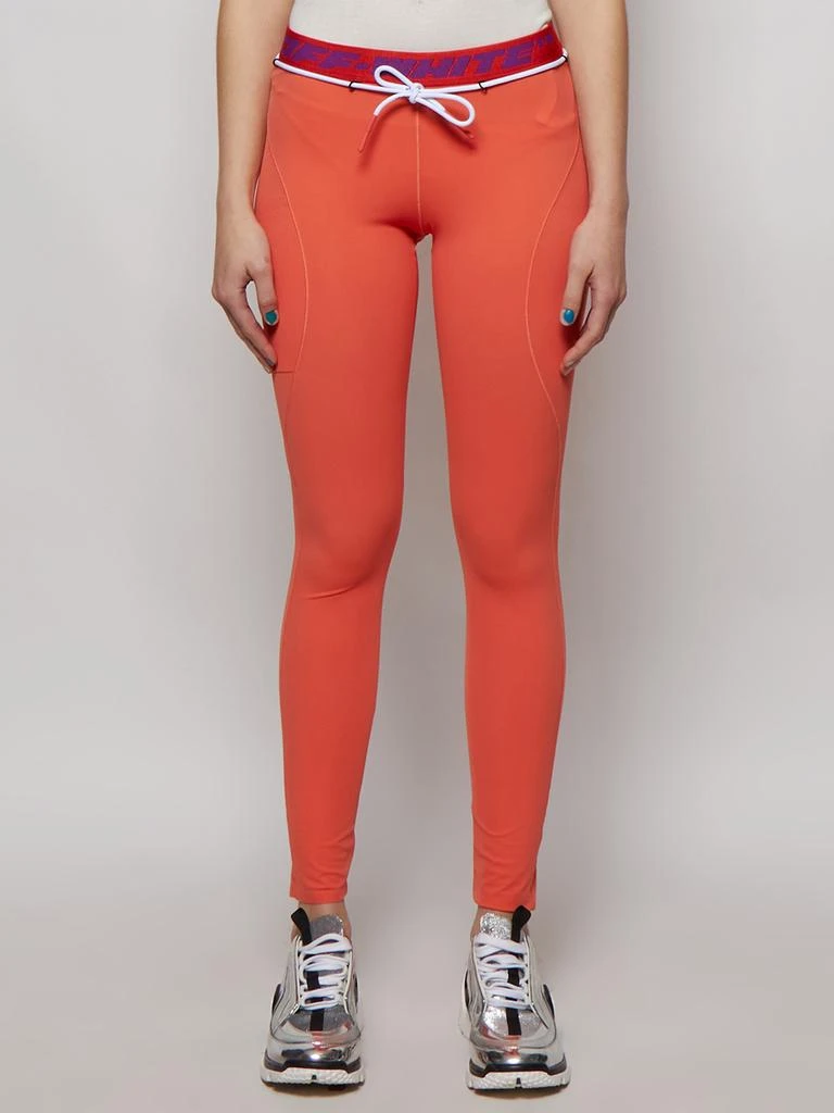 商品Off-White|Athleisure Logo Band Drawstring Leggings,价格¥1841,第3张图片详细描述