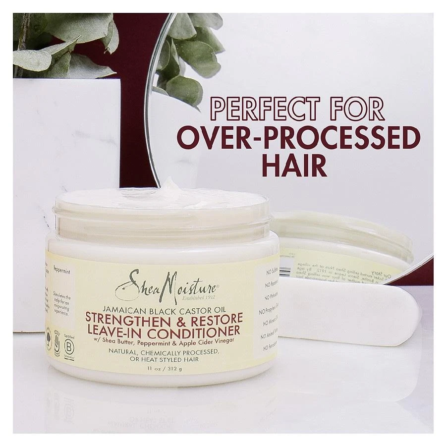 商品SheaMoisture|Leave In Conditioner 100% Pure Jamaican Black Castor Oil,价格¥104,第5张图片详细描述