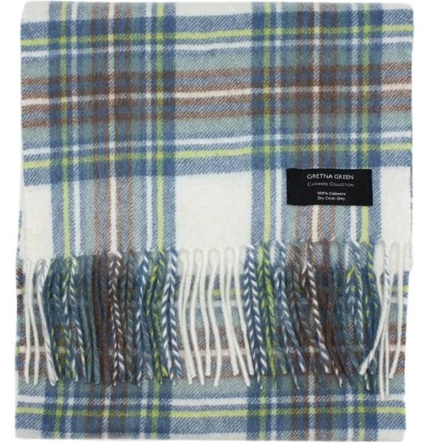 商品Gretna Green|Gretna Green  羊绒围巾淡蓝色格子,价格¥503,第1张图片