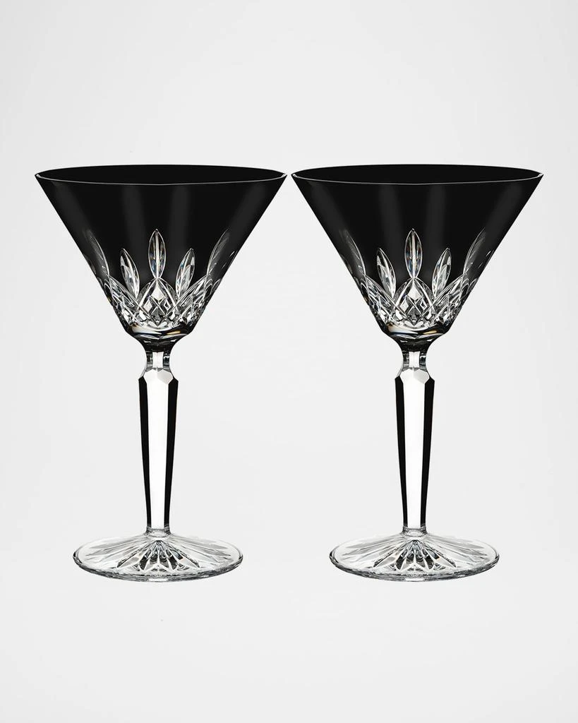 商品Waterford Crystal|Set of 2 Lismore Black Martini Glasses,价格¥2600,第1张图片