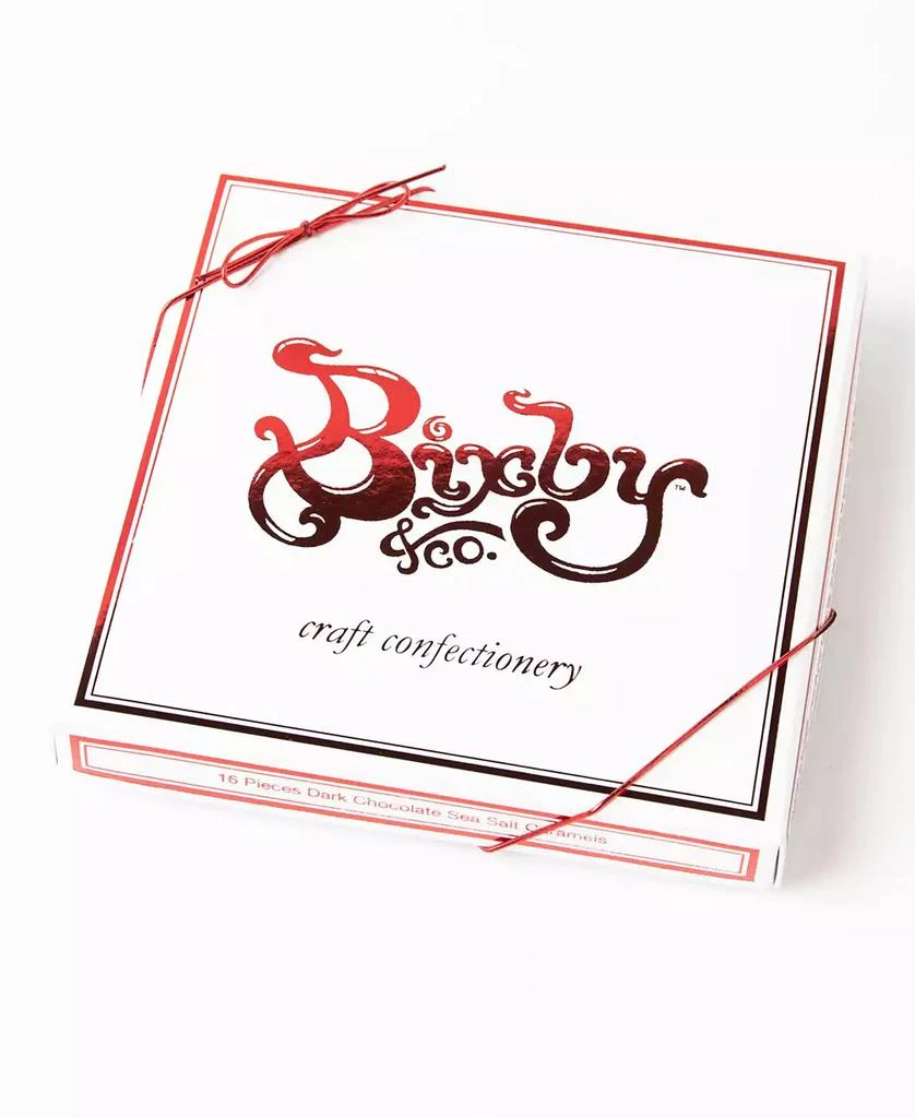 商品Bixby Chocolate|Dark Chocolate Sea Salted Caramels Gift Box, 16 Piece,价格¥111,第2张图片详细描述