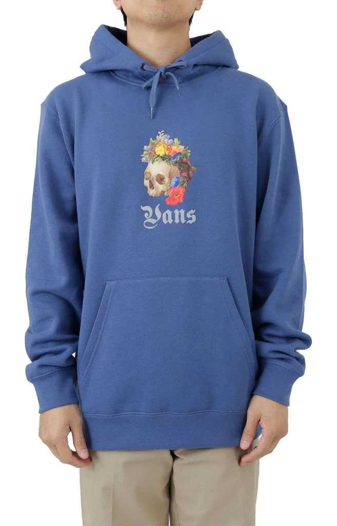 商品Vans|Skull Flower Pullover Hoodie - True Navy,价格¥190,第1张图片