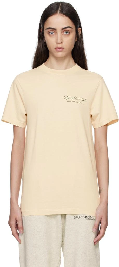 商品Sporty & Rich|Off-White Printed T-Shirt,价格¥298,第1张图片