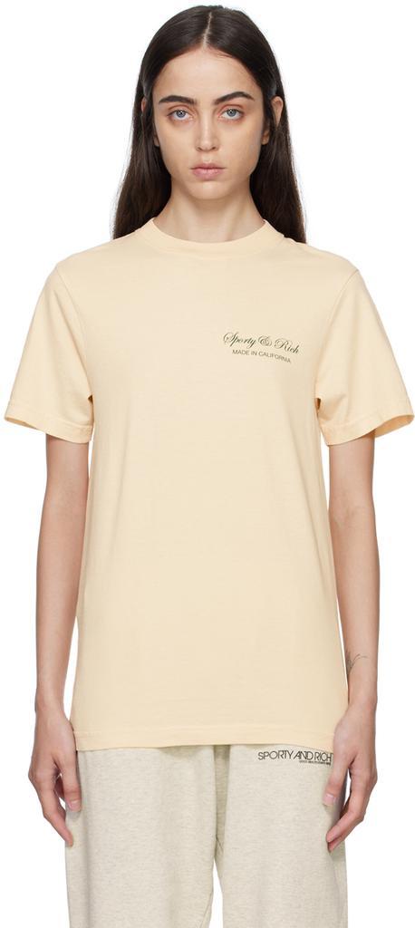 商品Sporty & Rich|Off-White Printed T-Shirt,价格¥221,第1张图片