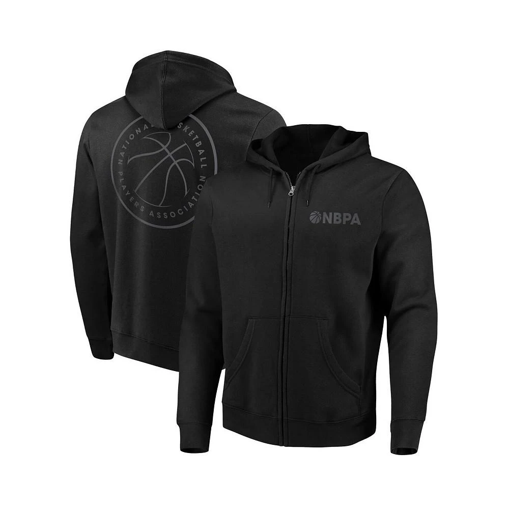 商品Fanatics|Men's Black NBPA Crossover Full-Zip Hoodie Jacket,价格¥596,第1张图片