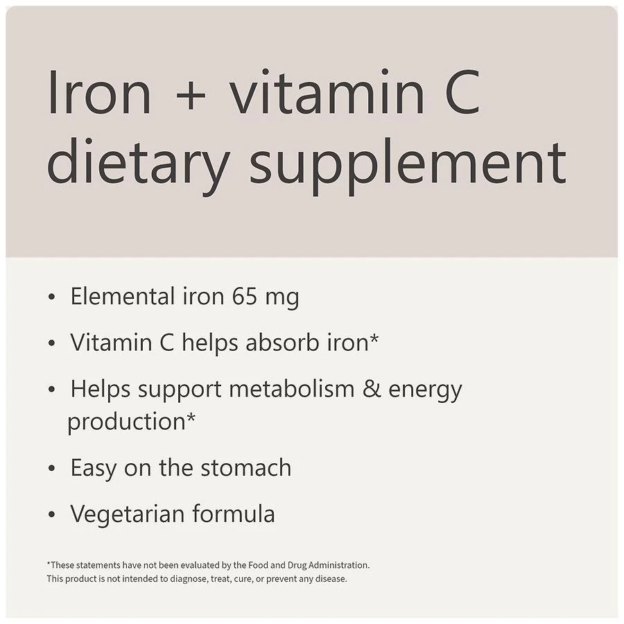 Iron 65 mg + Vitamin C Tablets 商品