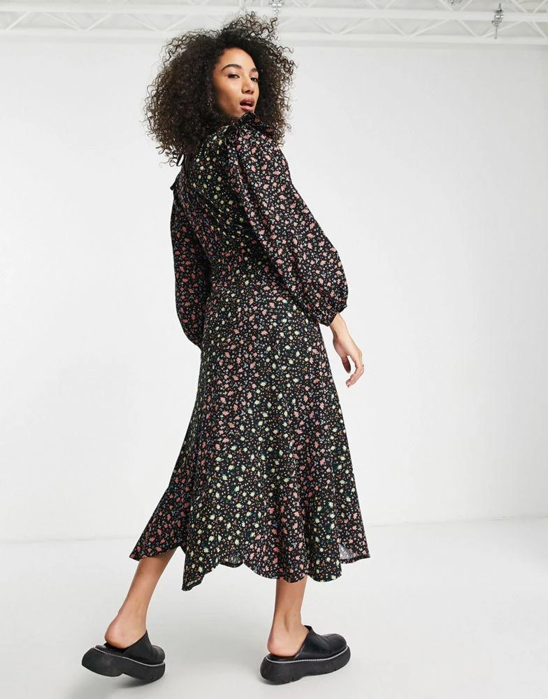 商品Topshop|Topshop mixed floral poplin chuck on dress,价格¥172,第4张图片详细描述