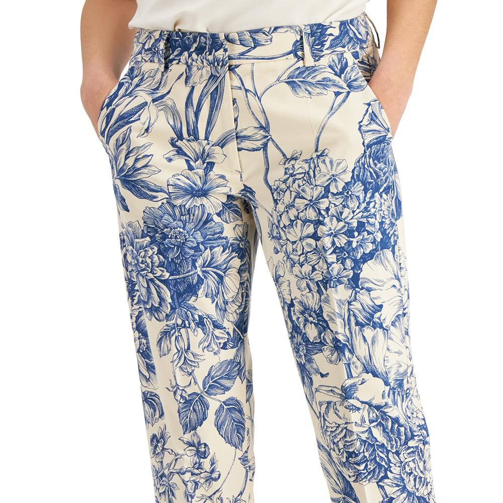 Women's Monia Floral-Print Pants商品第4张图片规格展示