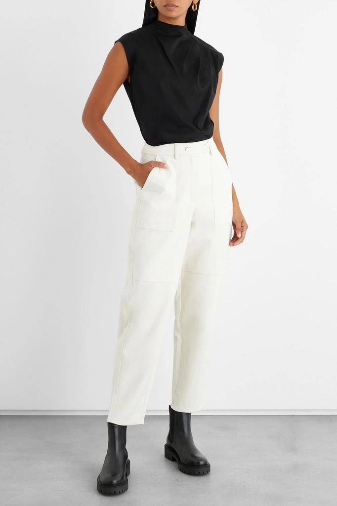 商品IRIS & INK|Fabienne pleated organic cotton-jersey top,价格¥633,第3张图片详细描述